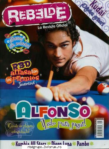 EDICION:ALFONSO HERRERA (AGOSTO) - CLICK PE IMAGINE PT A MARI IMAGINEA - REVISTA OFICIAL REBELDE